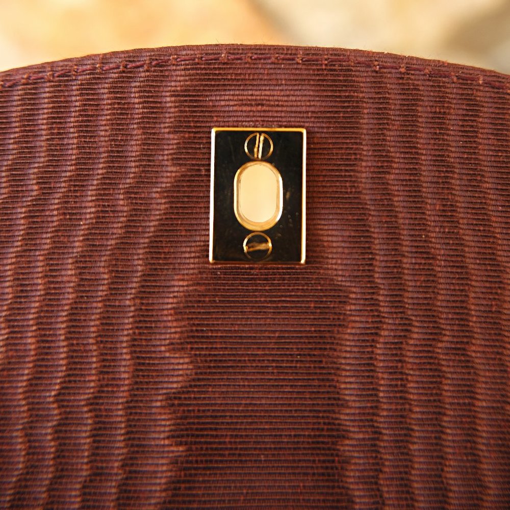 Vintage Chanel Brown Satin Top Handle Mini Purse Circa 1999 - Picture 6 of 7